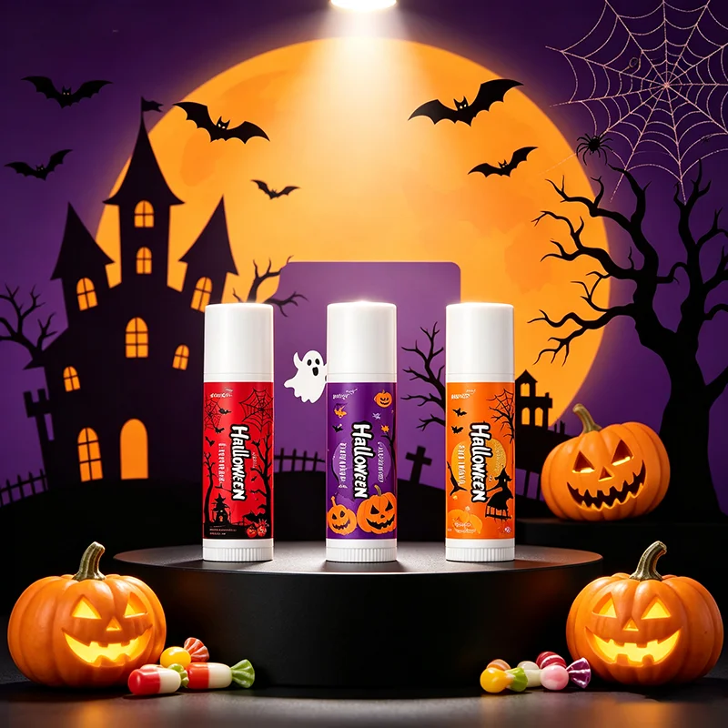 Halloween Lip Balm Moisturizing Repair Dry Cracked Lips Hydrating Nourishing Lip Care Soothing Smoothing Softening Lip Treatment
