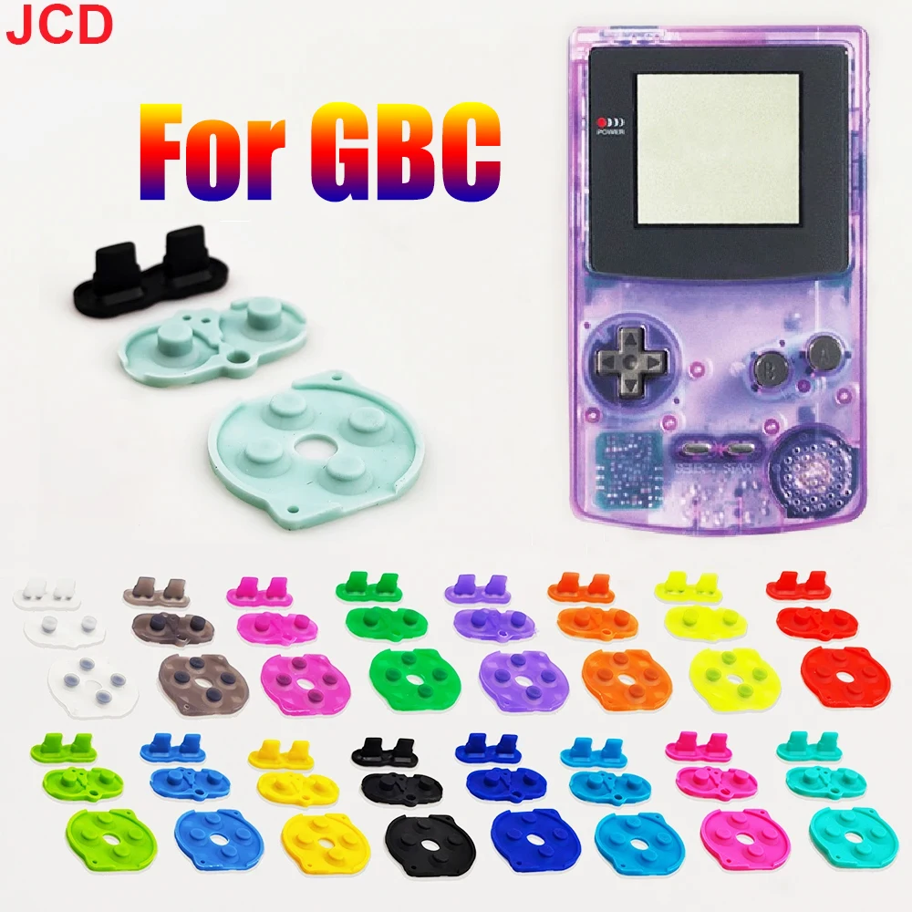 

JCD 1set High Quality For Gameboy GBC Console A B DPad Select Start Button Conductive Rubber Pad Silicone Start Select Keypad