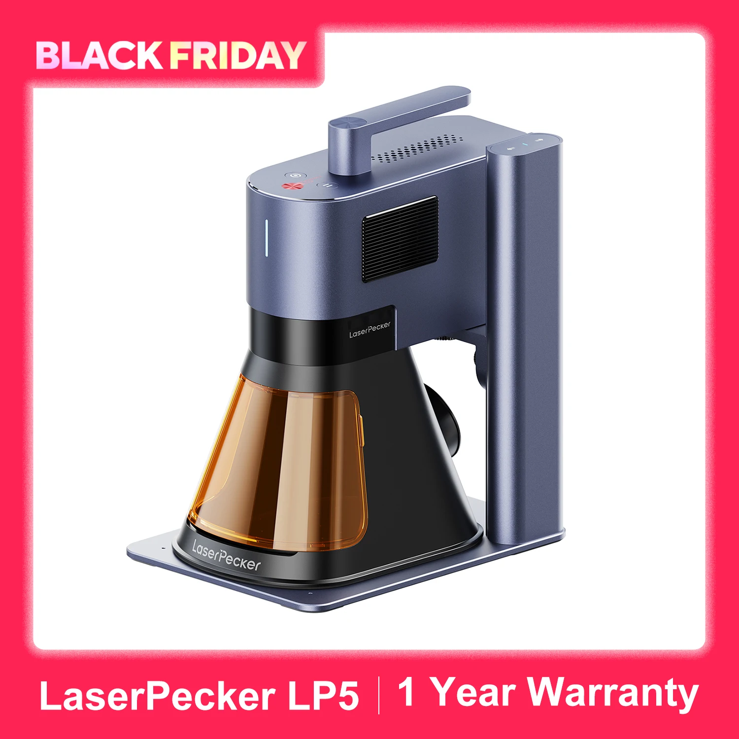 Laserpecker Portable Engraving Machine 20W Fiber Diode Blue Laser 8K With WIFI USB Connection For Metal Plastic Cutting Wood LP5