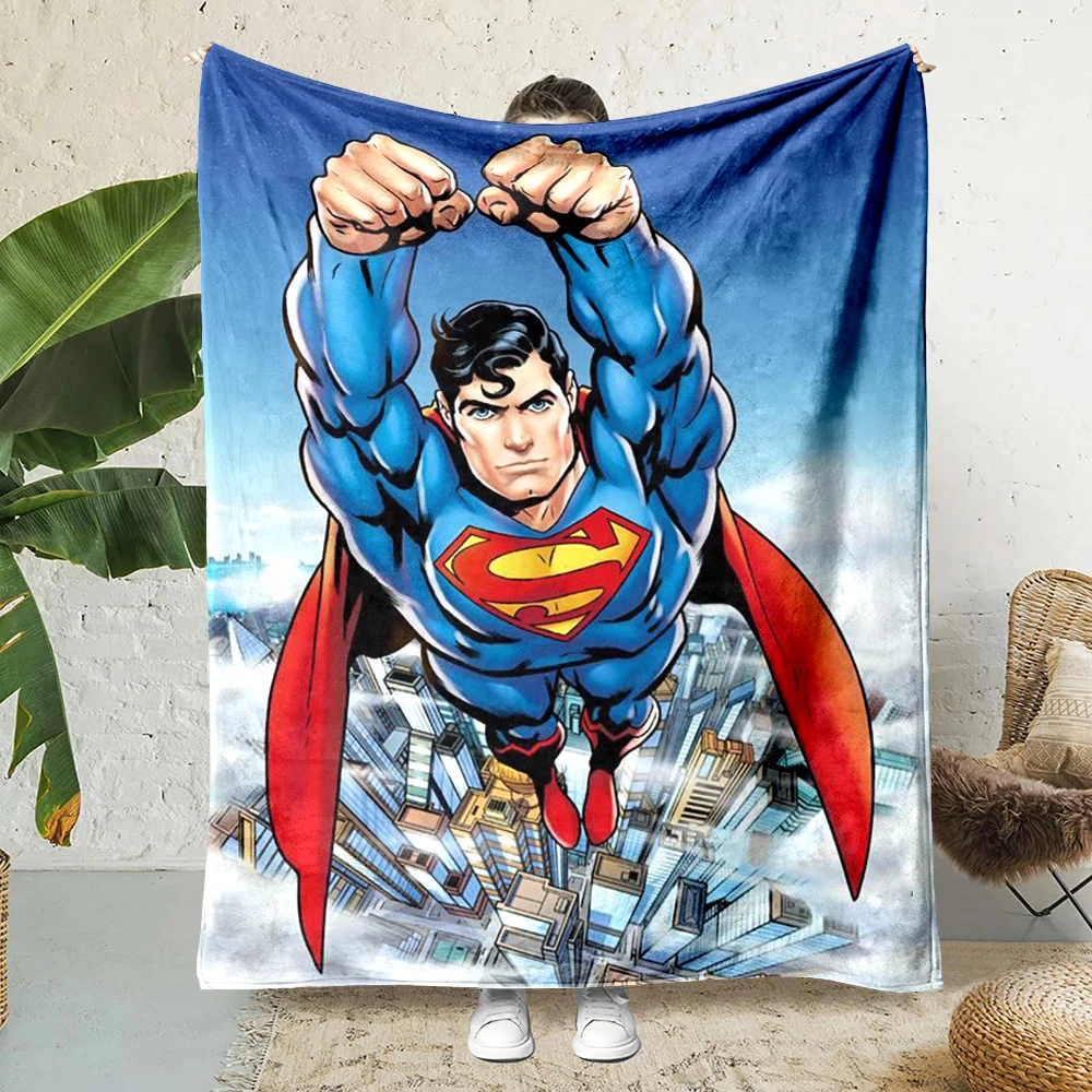 Justice League Superman soft Blanket Sofa Bed Cover Four Season Soft Fluffy Quilt Blanket Flannel Throw Outdoor Leisure Nap Gift