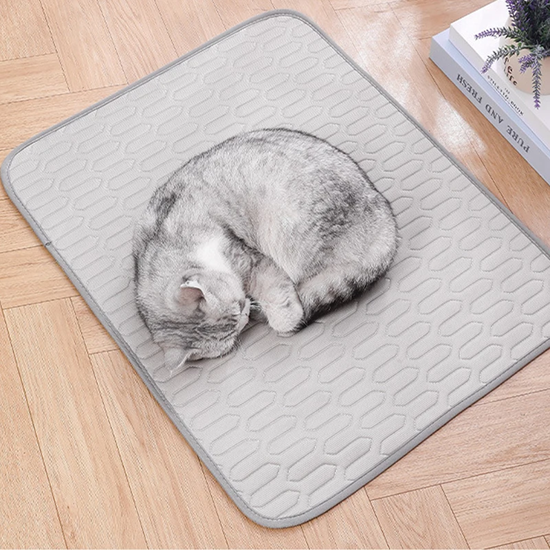 

6 Sizes Pet Ice Mat Summer Cool Dog Mat Pet Cat Mat Breathable Ice Silk Cat Nest Pet Supplies Dog Cat Mat