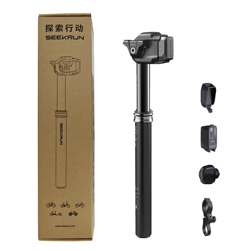 

MTB Wireless Dropper Seat Post 30.9/31.6mm 120/150/175 Travel Remote Electronic Control Millisecond Response Road Bike Seatpost
