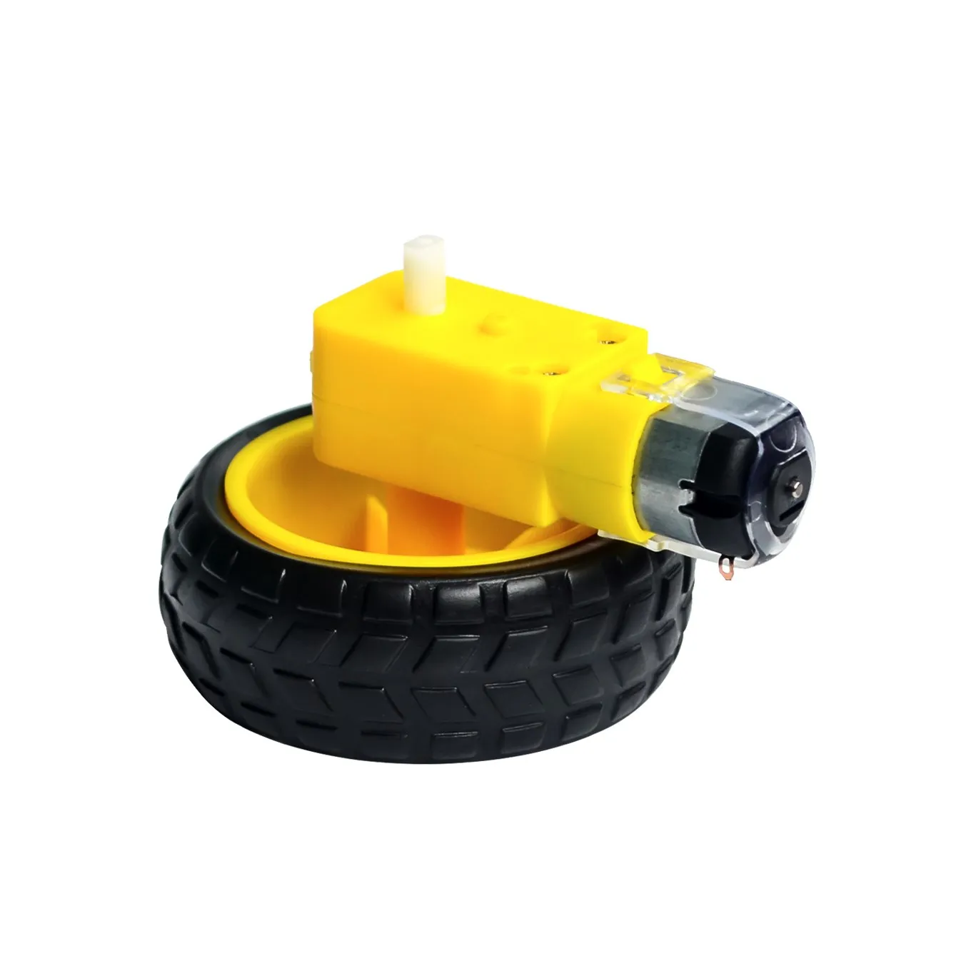 Motor TT + rueda de 65mm, Motor de DC3V-6V, motor de engranaje 130 con rueda para Robot de coche inteligente Arduino, Motor TT de 3V-6V