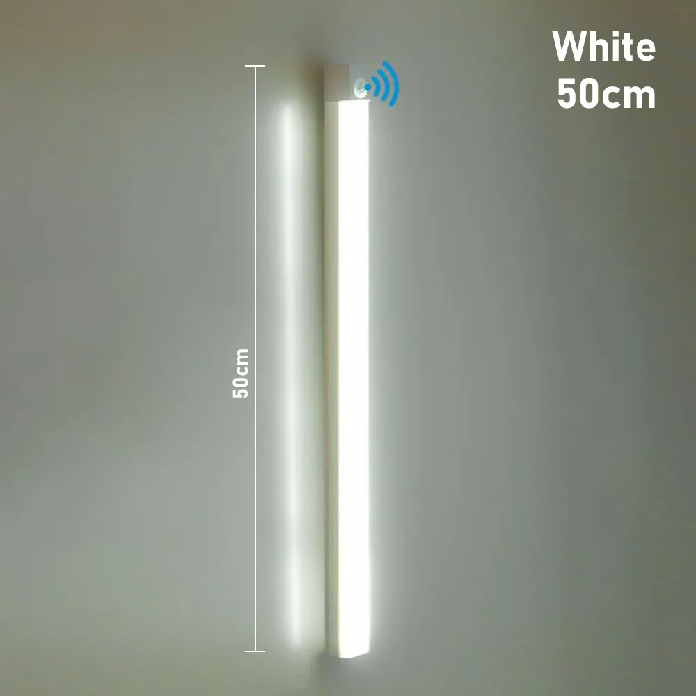 PIR Strip USB Light Bar Wireless Night Bulb LED Night Light Under Cabinet Self-Adhesive Magnetic Attraction Touch Sensor Light
