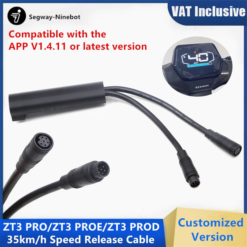 Cavo di rilascio di velocità personalizzato da 35 km/h per Ninebot di Segway ZT3 PRO/ZT3 PROE/ZT3 PROD Linea di rottura velocità per scooter elettrico