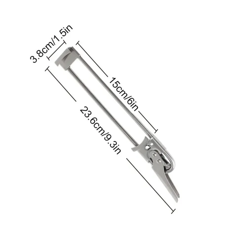 فتاحة علب جديدة من الفولاذ المقاوم للصدأ غير قابلة للانزلاق فتاحة زجاجات قابلة للتعديل #6