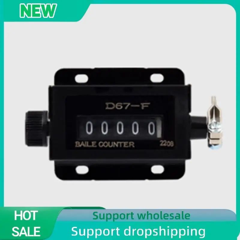 

Solid Mini Digital Counter 0-99999 Number Hand Tally Click Timer Mechanical Resettable Manual Pull Stroke Counter