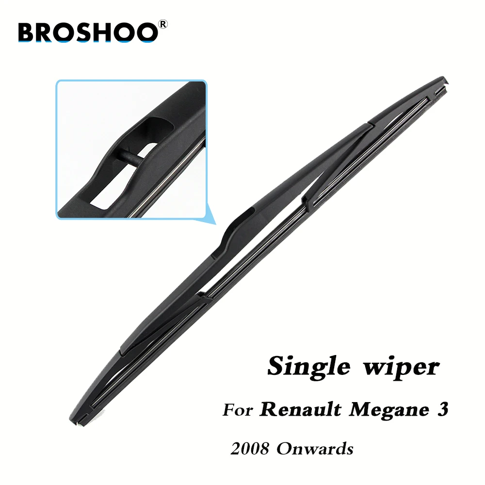 BROSHOO-escobillas de limpiaparabrisas trasero para coche, brazo de limpiaparabrisas trasero para Renault Megane 3 (2008 en adelante), 355mm, estilo