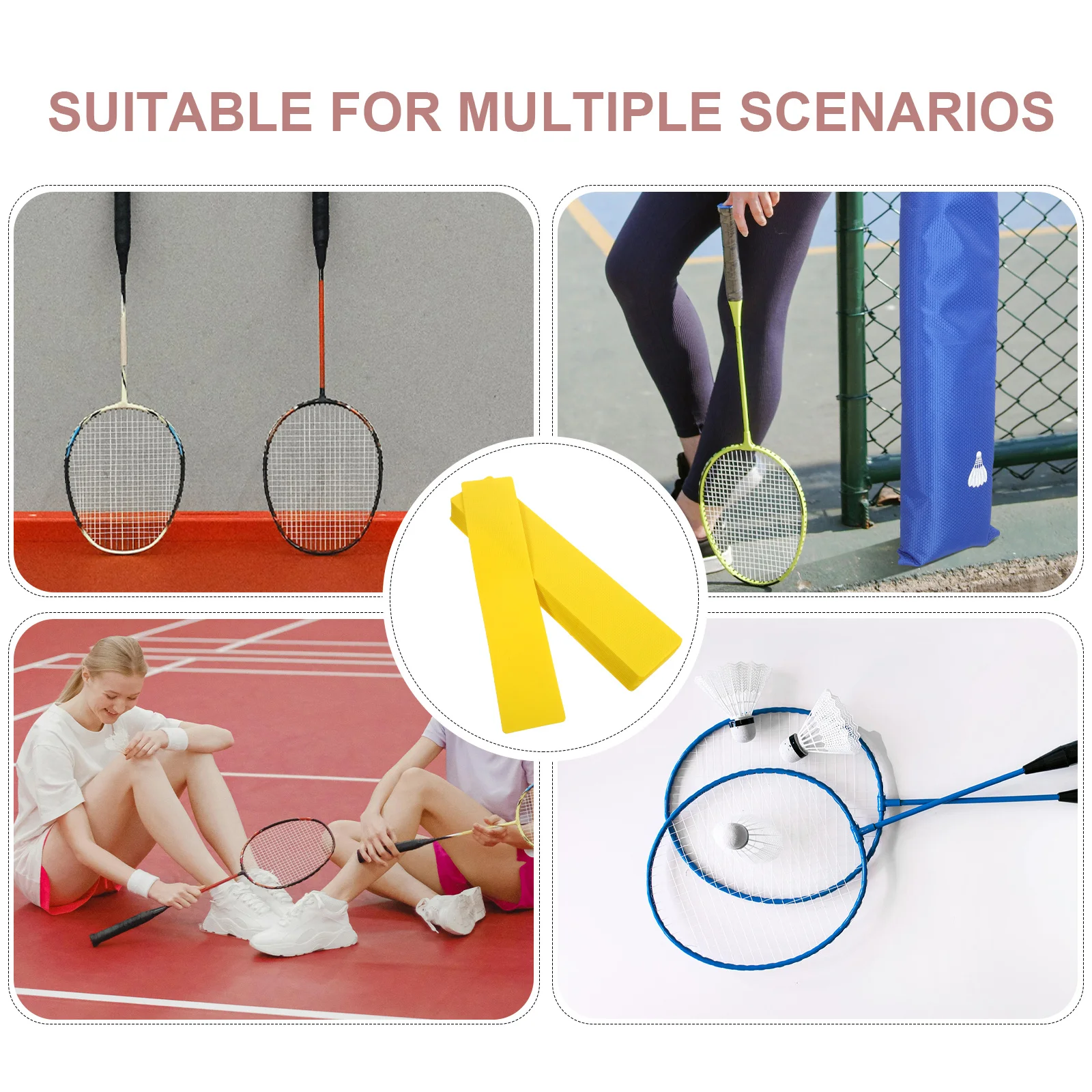 16 قطعة مجموعة علامات المحكمة ملحقات ملحقات ملعب التنس المهنية قابلة لإعادة الاستخدام علامات الحدود المحمولة المتينة لأسفلت العشب #4