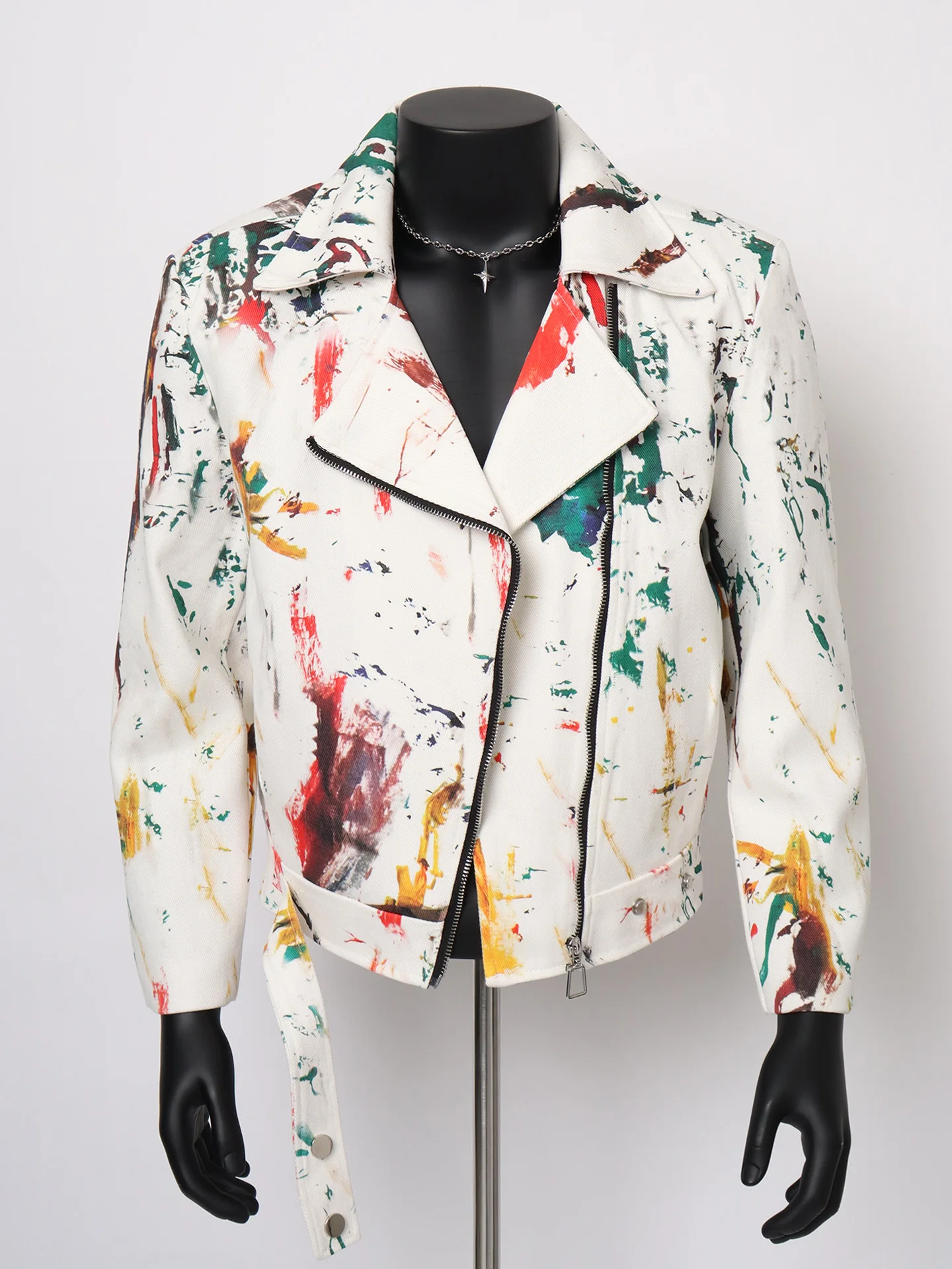 

Мужское мотоциклетное пальто Jaet Fiti с принтом белого цвета, модный дизайн, молодежное мотоциклетное пальто из полиэфирного волокна, осенний сезон, модная одежда...