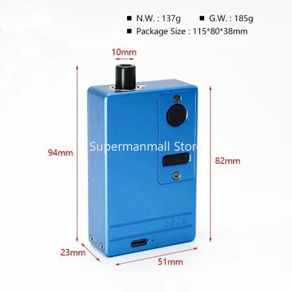 SXK Delro Mod 70W Dna 60W Chip USB Cổng Rev.4 2200MAh Thiết Bị Đen Dober Màu Với Nautilus cuộn Dây, Bộ Chuyển Đổi Vs SXK Phôi Hộp V4