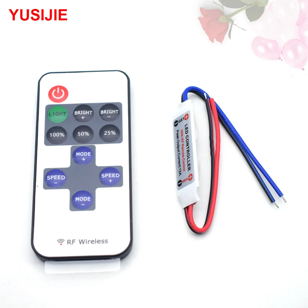 YUSIJIE-430 Button Adjustable LED Mini Strobe Module Breathing Flash Pilot Light Fast Flashing 10-24V Voltage