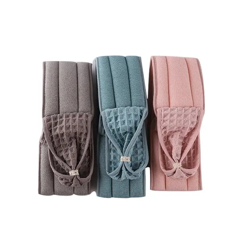 

Массажная мочалка для спины большого размера из растительного шелкового волокна с вафельной текстурой, отшелушивающая, для ежедневного душа