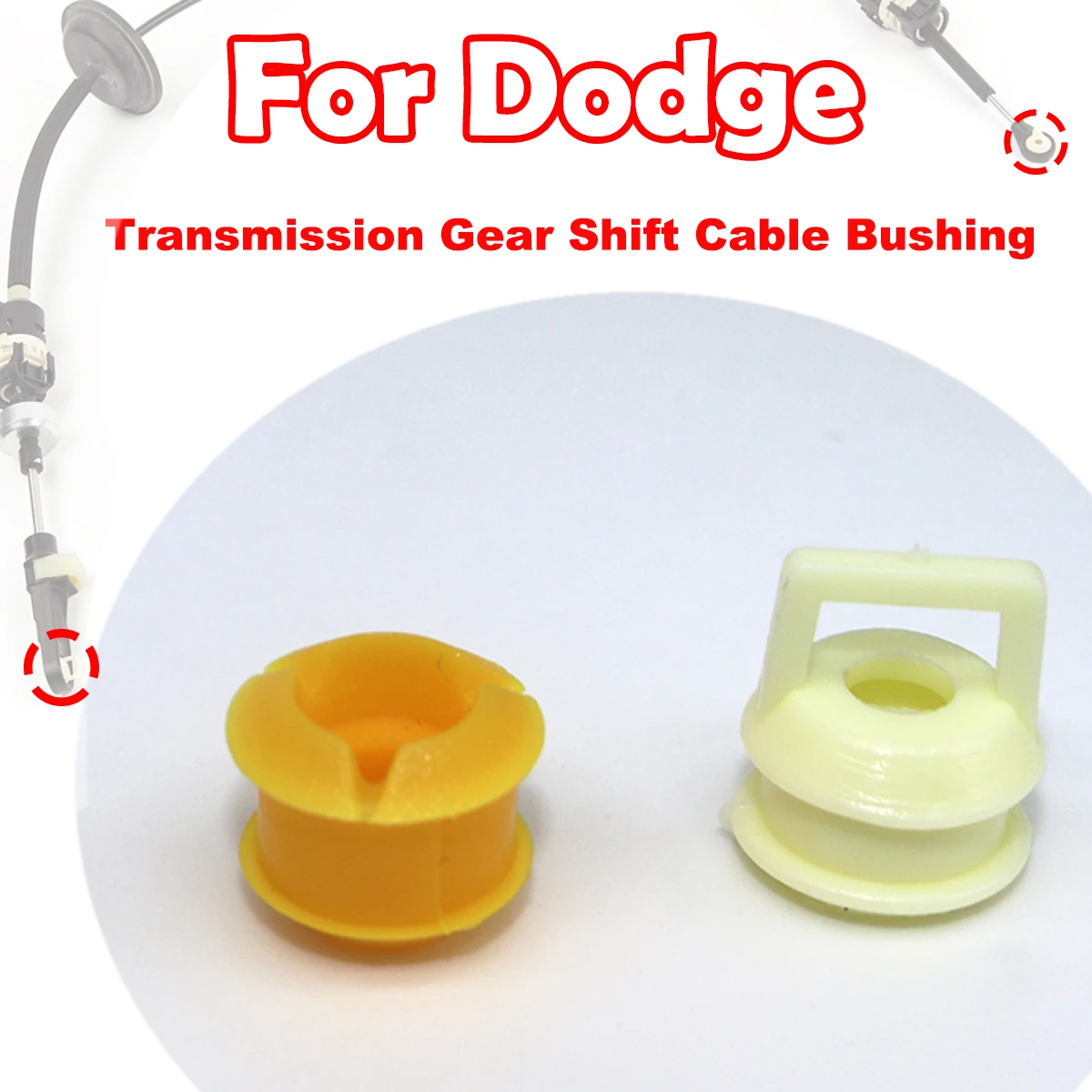 

2x For Dodge Durango Ram 1500 2500 3500 Automatic Transmission Shift Cable Linkage Selector Shifter End Bushing Car Accessories