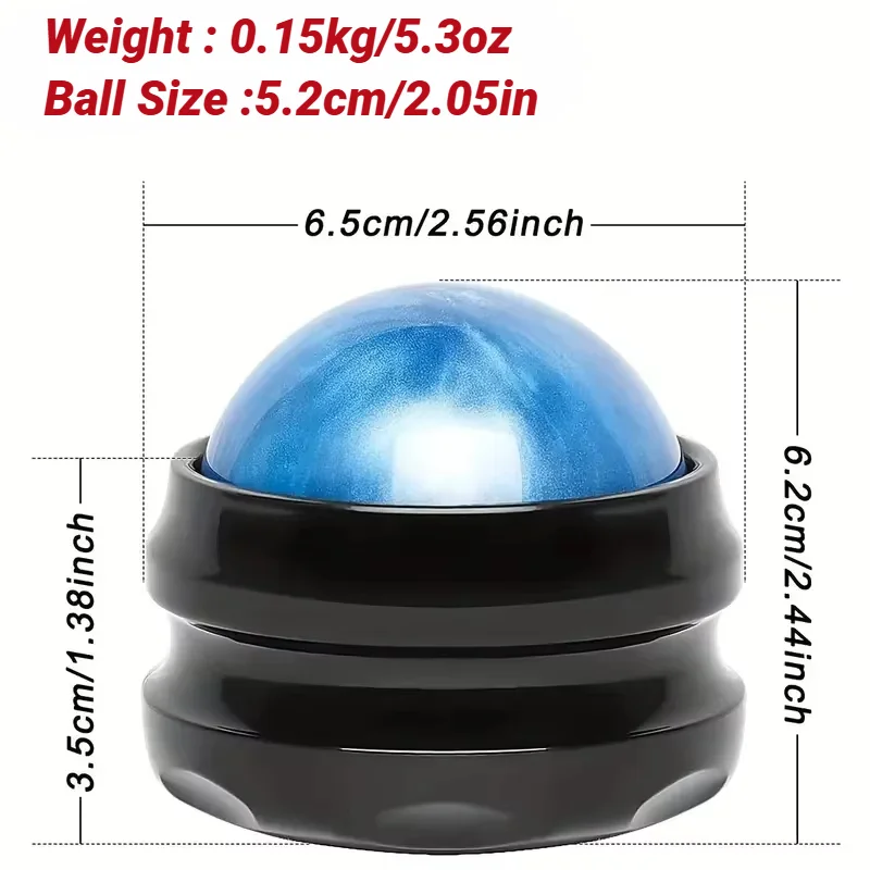 1Pcs Manual Massage Roller Ball Waist Hip Relaxer Stress Release Muscle Relaxation Massager Body Pain Relief Therapy Foot Back image 6