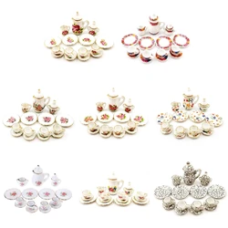 Teaware realista modelo escala xícaras chá cozinha para jogar criança role-play n84e