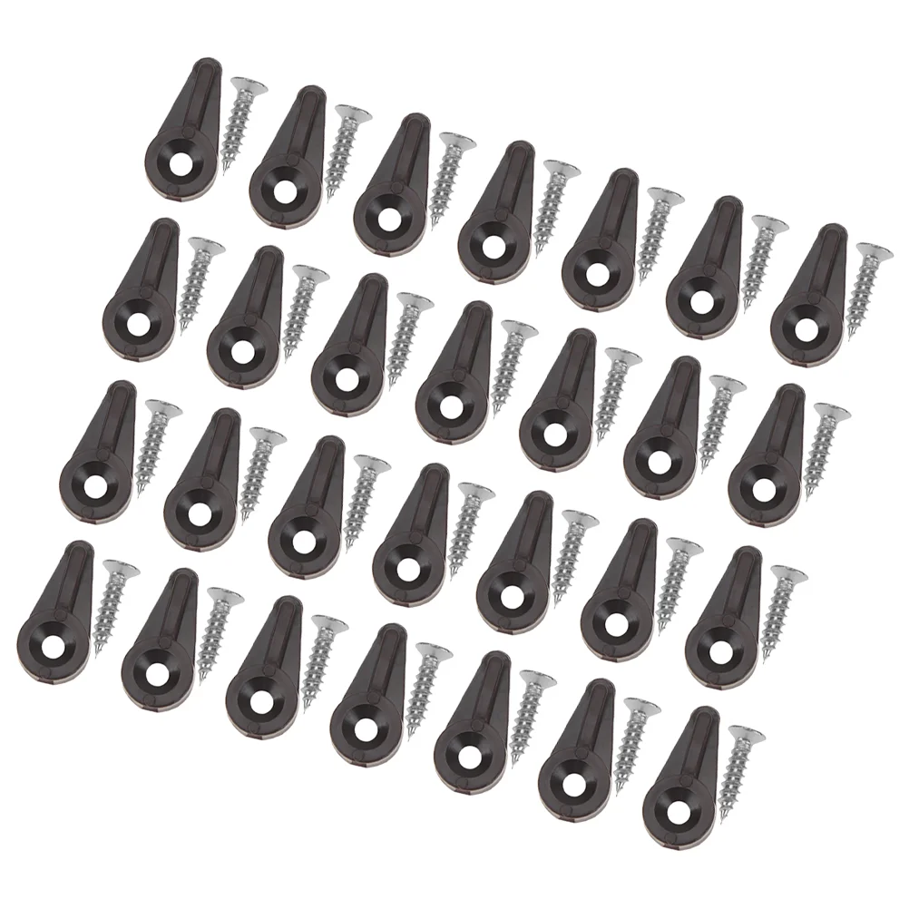 50 Pcs Mirror Fixing Clip Glass Cabinet Door Install Clamp Cabinets Abs Retainer Clips Kit