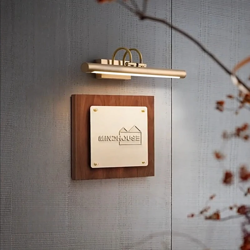 

Настенный светильник Iron Tricolor Mirror в стиле французского ретро, регулируемый, для спальни, кабинета, ванной комнаты, светодиодный, для дома