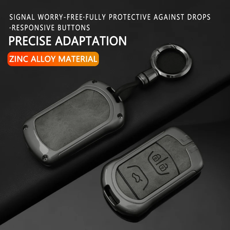 For Chery Tiggo 8 3 5 Tiggo 4 GX Arrizo 5 2019 2020 2021 Zinc Alloy Leather Car Key Case Cover Shell Hloder Protector Accesories