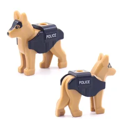 Police Dog Vest Military Weapons MOC SWAT City Playmobil Accessories brinquedos menino Figures Mini Building Block Brick Toys