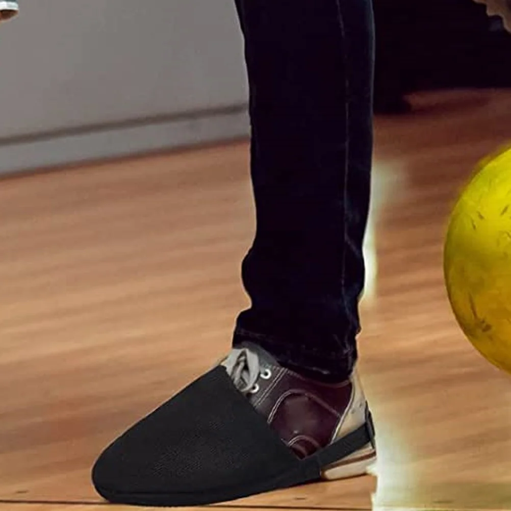 

1 пара бахил для боулинга, регулируемые эластичные ремни, гладкий скользящий слайдер, износостойкая защита, удобная посадка для боулинга, спорта