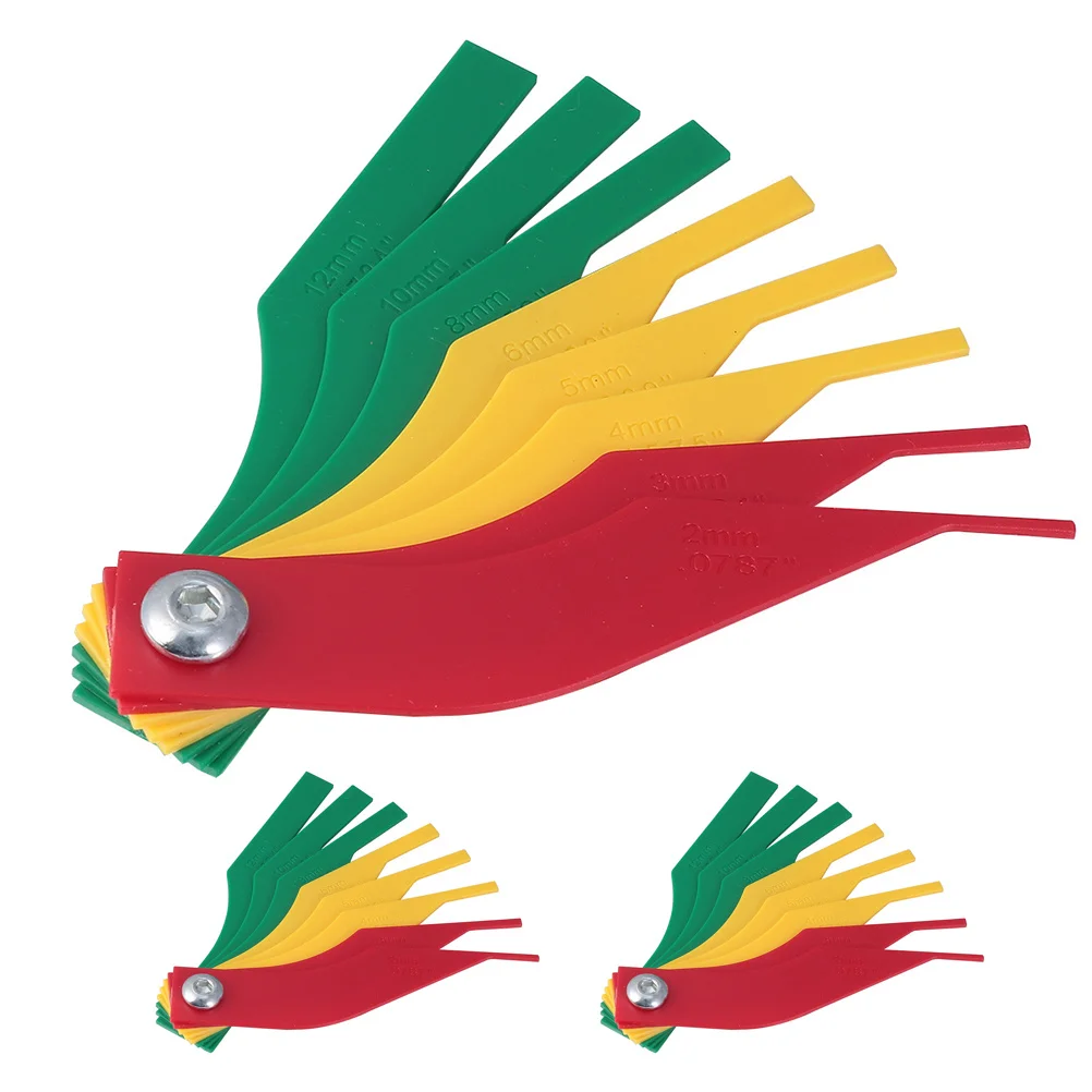 

3pcs Brake Pad Measuring Tool Gauge Set Scale Disc Drum Kit Plastic Pads Thickness Measurement Automotive Maintenance