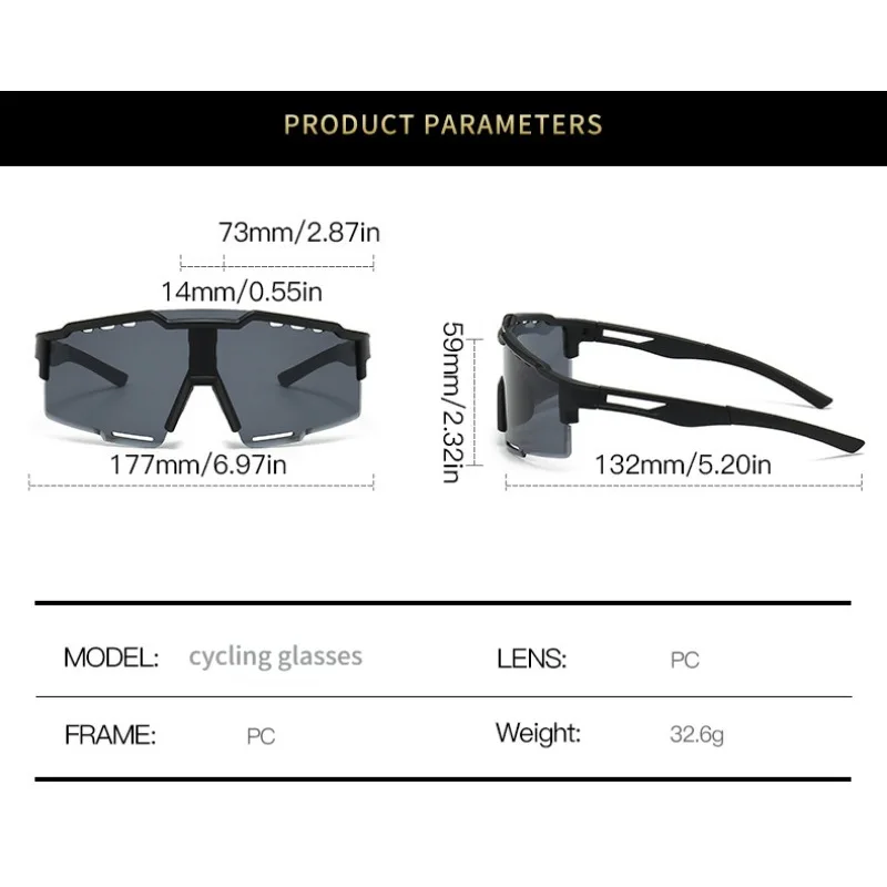 Polarized Cycling Sunglasses Men Women Road Riding Glasses MTB UV Protection Glasses Bicycle Eyewear Sport Goggle Uv400 Lens