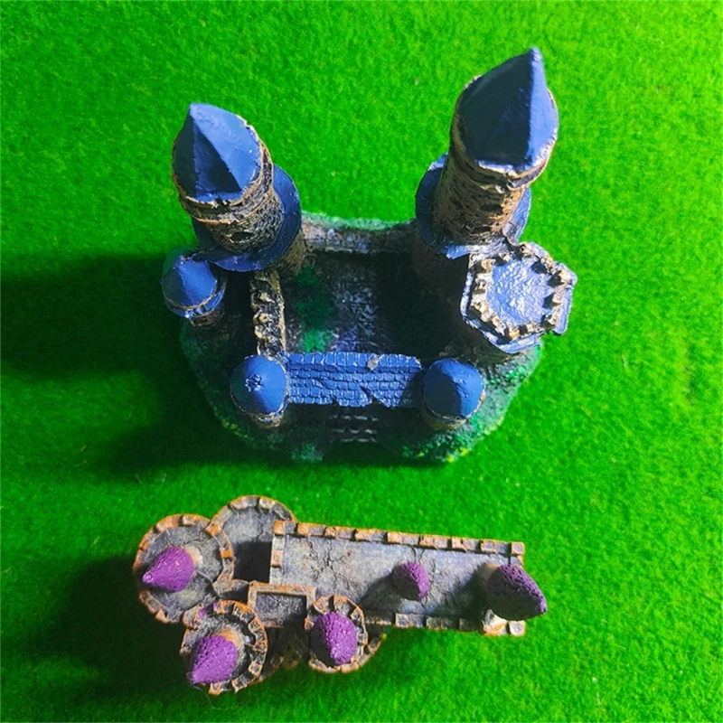 Delicate Artificial Castles Figurine Hideouts Shrimp Hideouts Statue Aquarium Habitat Decors