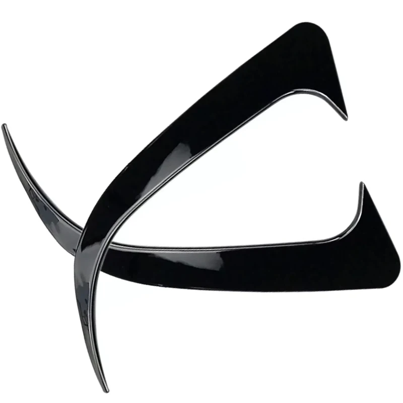 2 قطعة لمرسيدس بنز CLA 45 AMG W117 250 200 لمعان أسود ABS شفة ممتصة للصدمات الخلفية سبويلر Canards فتحات اكسسوارات السيارات