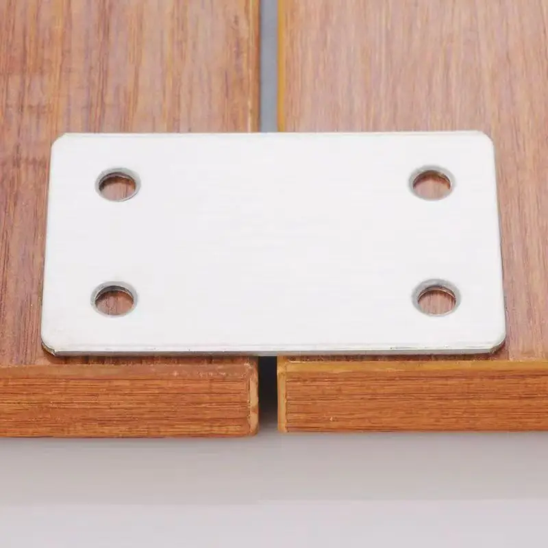 10 pcs stainless steel right Angle bracket,straight four hole fixed Angle bracket,Furniture Repair Support Join,use for shelves
