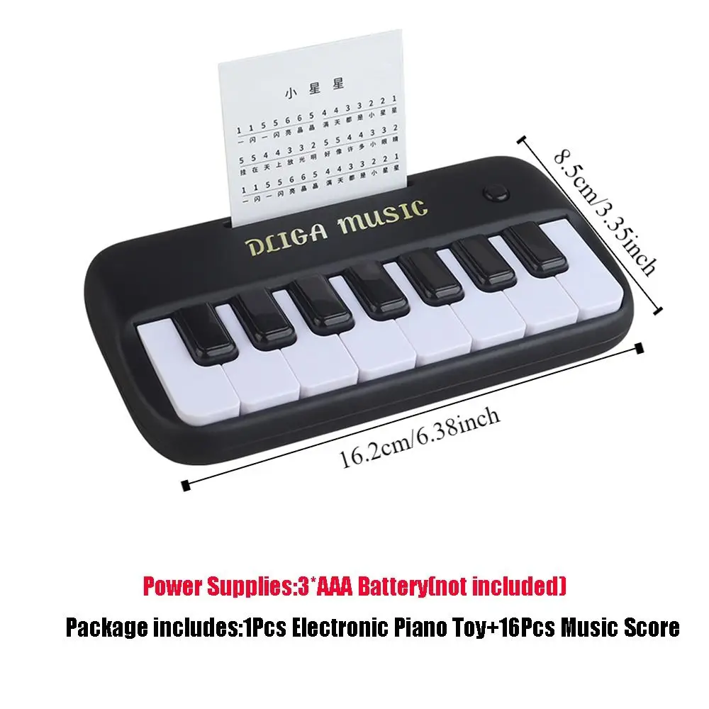 Mini clavier électrique multifonctionnel, éducation précoce, apprentissage de la musique, jouet de piano électronique, coule avec partition de musique