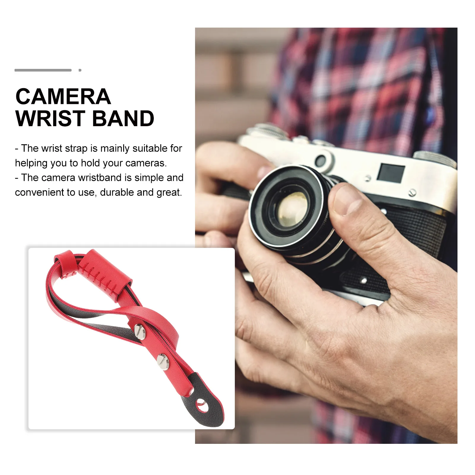 

2 Pcs Camera Strap Wrist Band Hand Straps for Cameras Cowhide Floating Lanyard