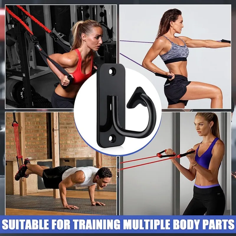 Workout Wall Mount Anchors Heavy Duty Resistance Band Wall Anchor Home Gym Exercise Strap Anchors for Strength Training Yoga