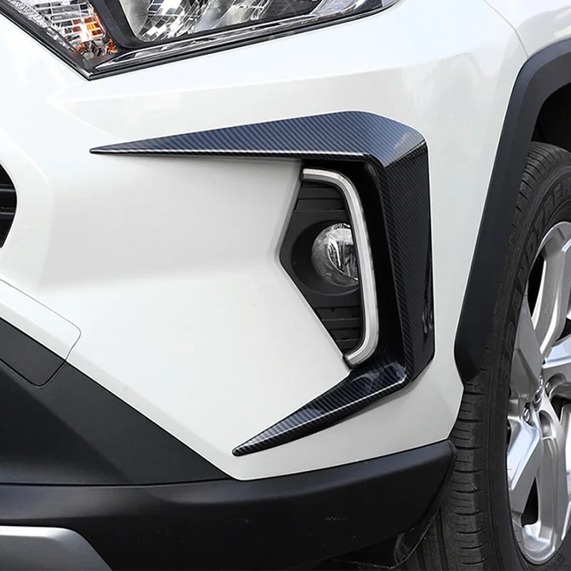 

Для Toyota Rav4 Xa50 2019-2024 автомобильные передние противотуманные фары, защита для бровей, декоративная полоса, внешние аксессуары, 3d наклейка, автозапчасти