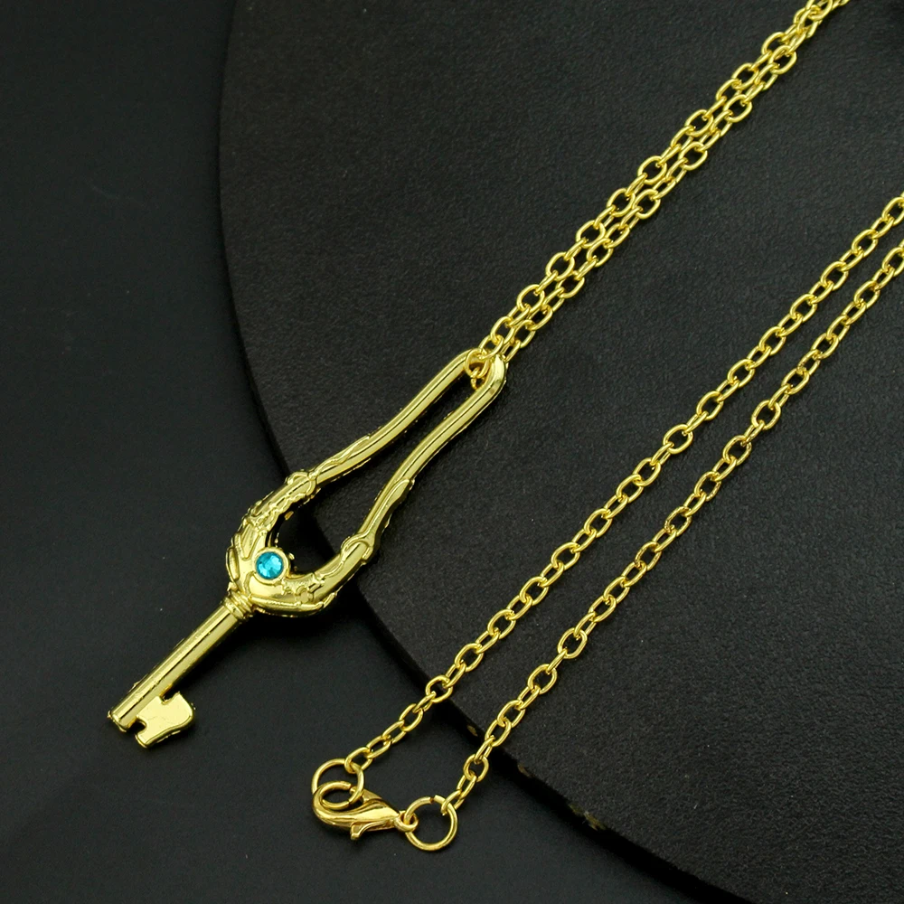 Suzume No Tojimari Dajin Key Pendant Necklace Jewelry Key Ring Metal Chain Chaveiro Game Jewelry