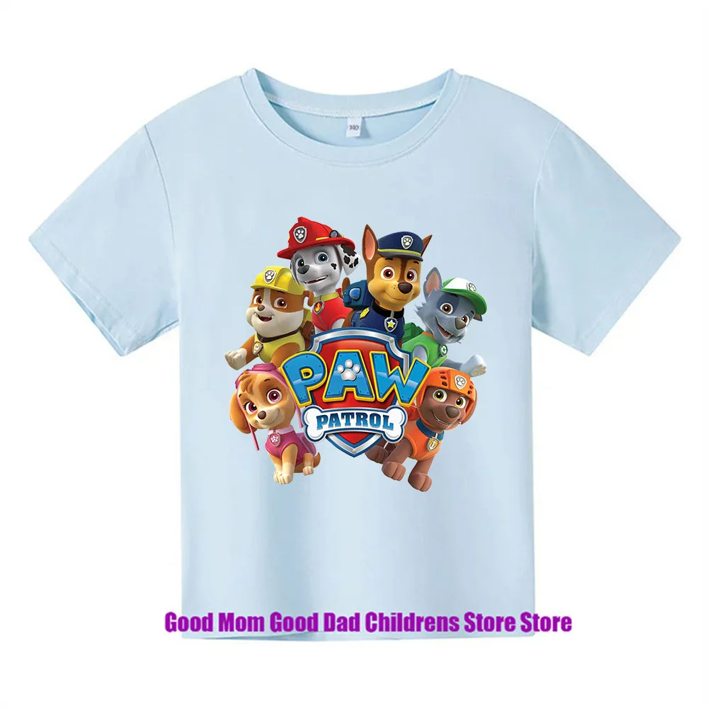 PAW Patrol Summer Childrens Wear Boys' And Girls't-shirts Single Cartoon Printed Children's Sportswear Jackets baby Clothes