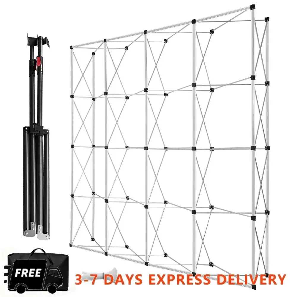 

Рамка стенда натяжения 10x10/10x15/10x17 футов с сумкой для переноски, складная стенд для торговых шоу для свадебных выставочных мероприятий