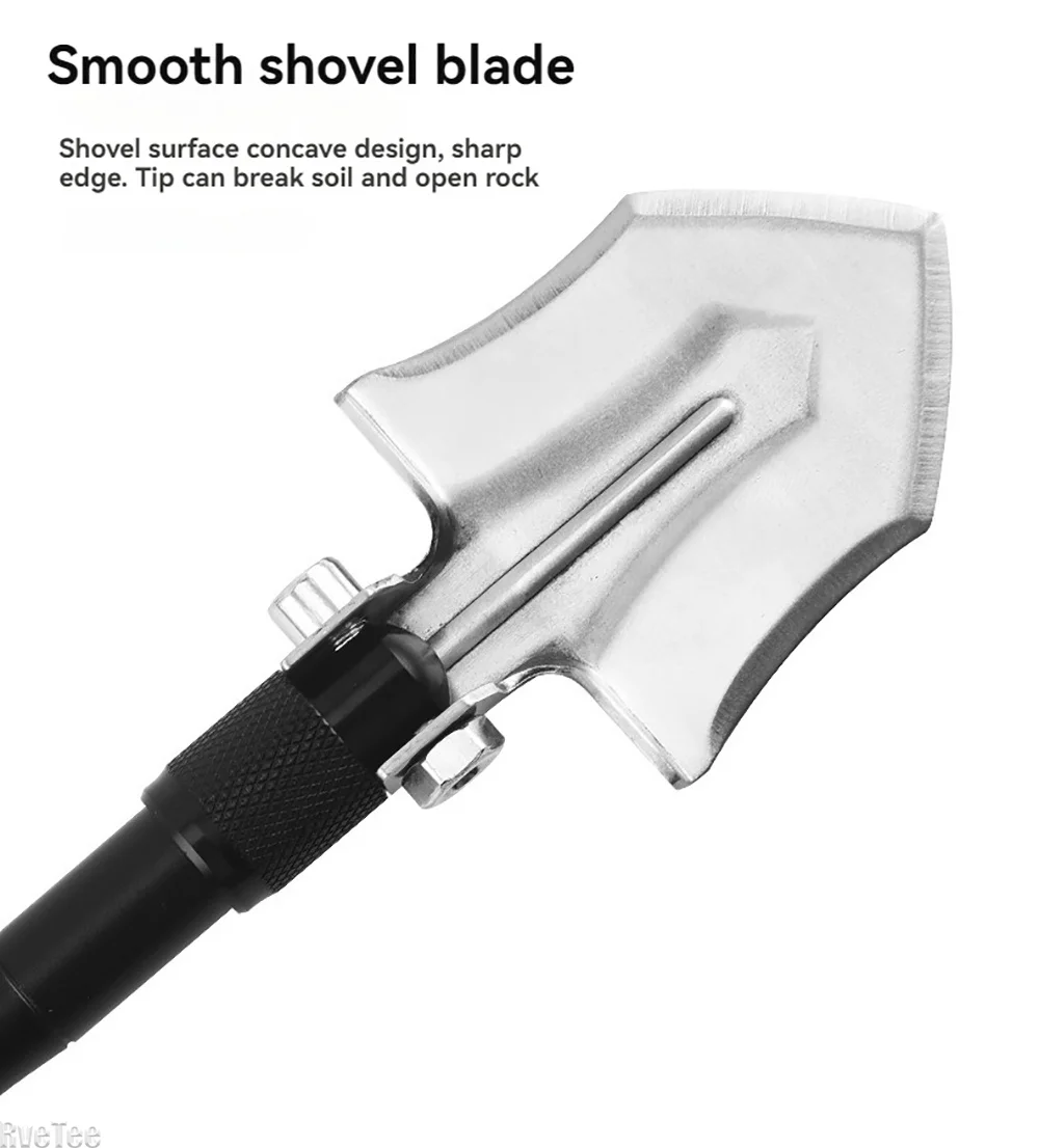 Mini EDC Detachable Foldable Shovel for Garden Tools Survival Equipment Outdoor Camping Man Gift