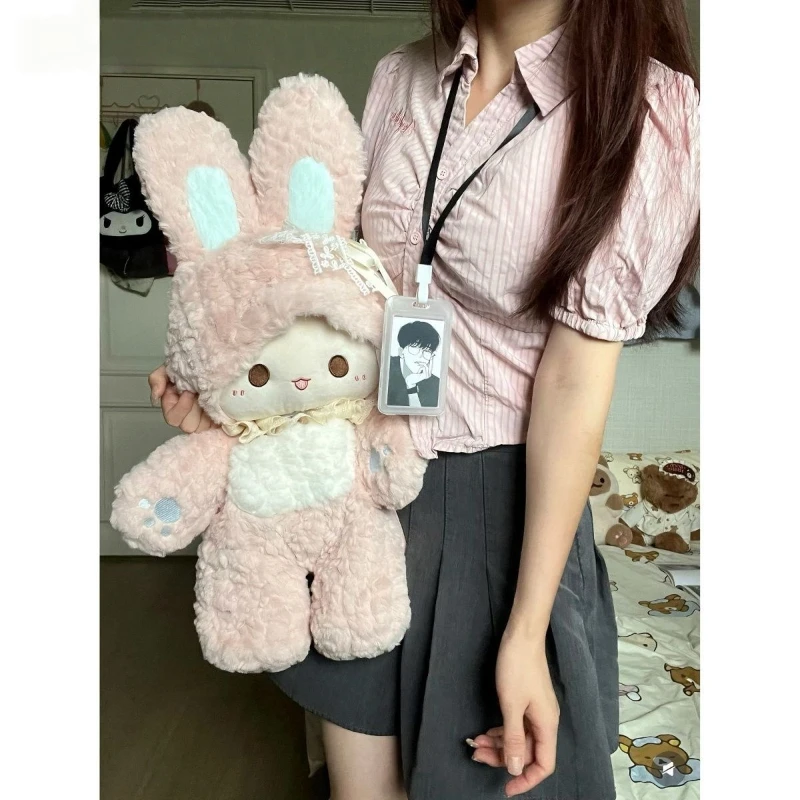 

30/60cm Kawaii Super Soft Rabbit Plu Doll Pillow S Buddy Children's Doll Birthday Gift Cute Cartoon Image Fabric Toy for Girls