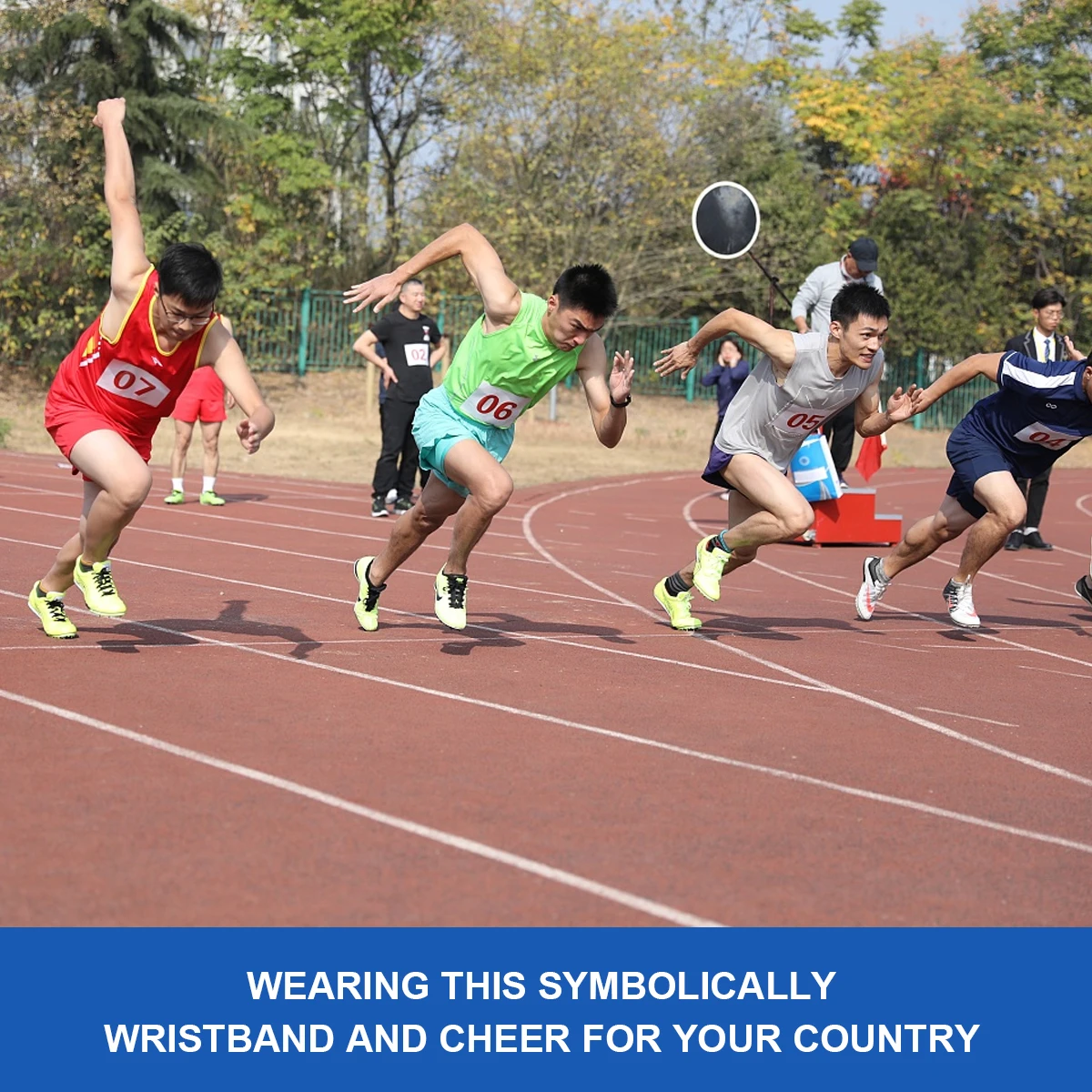 

6 pcs Silicone Wristband Country Flag Support One Size Fits Most For Sports Football Game International Match Country Wrist
