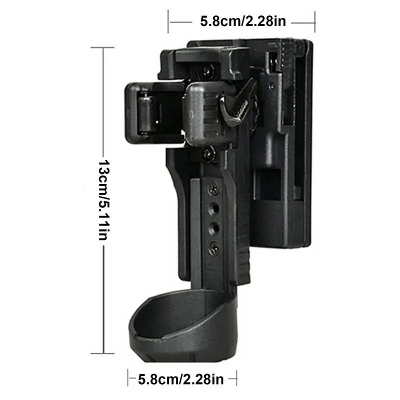 Imagem -06 - Lanterna Coldre para Cinto Multiúso Lanterna Cinto Titular Liberação Rápida Portátil Leve Carry Case