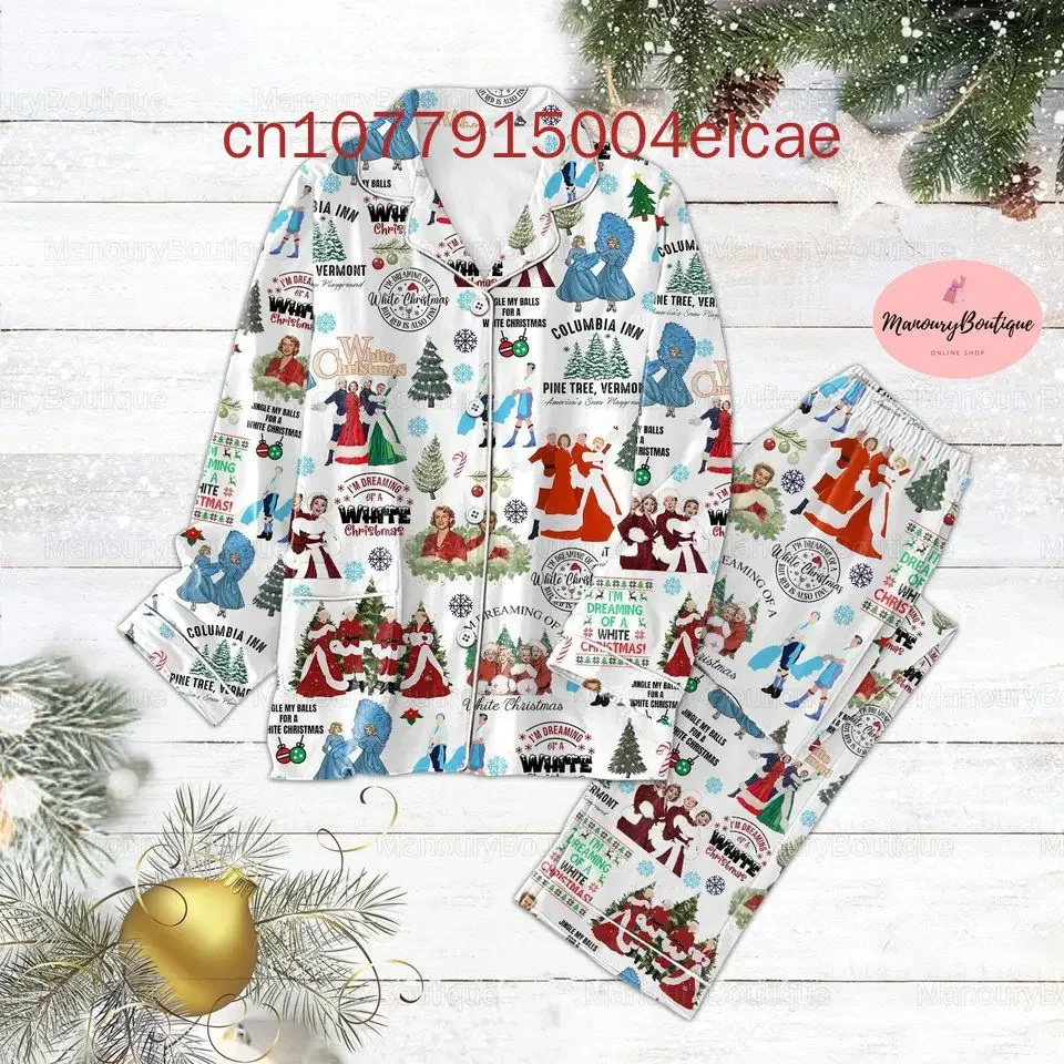 Snow White Christmas Long Sleeve Pajamas Set Disney Men's And Women's Cartoon Pajamas and Pajamas Pants Set image 6