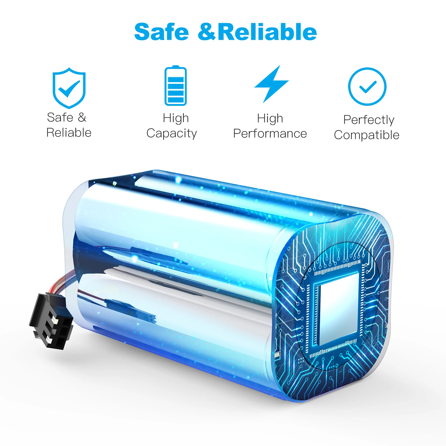 2 шт. 14,4 В 2600 мАч батарея для Conga Excellence 990 1090 1092 1790 Ecovacs Deebot N79 N79S Robovac 11 11S 12 15C 35C Tesvor X500