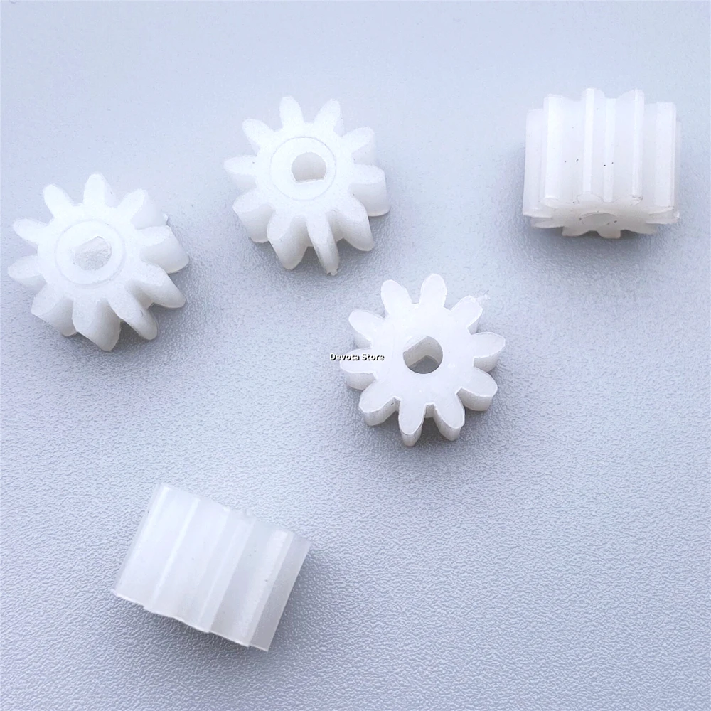 5PCS D Hole 3mm 1M 10T Nylon Plastic Gear