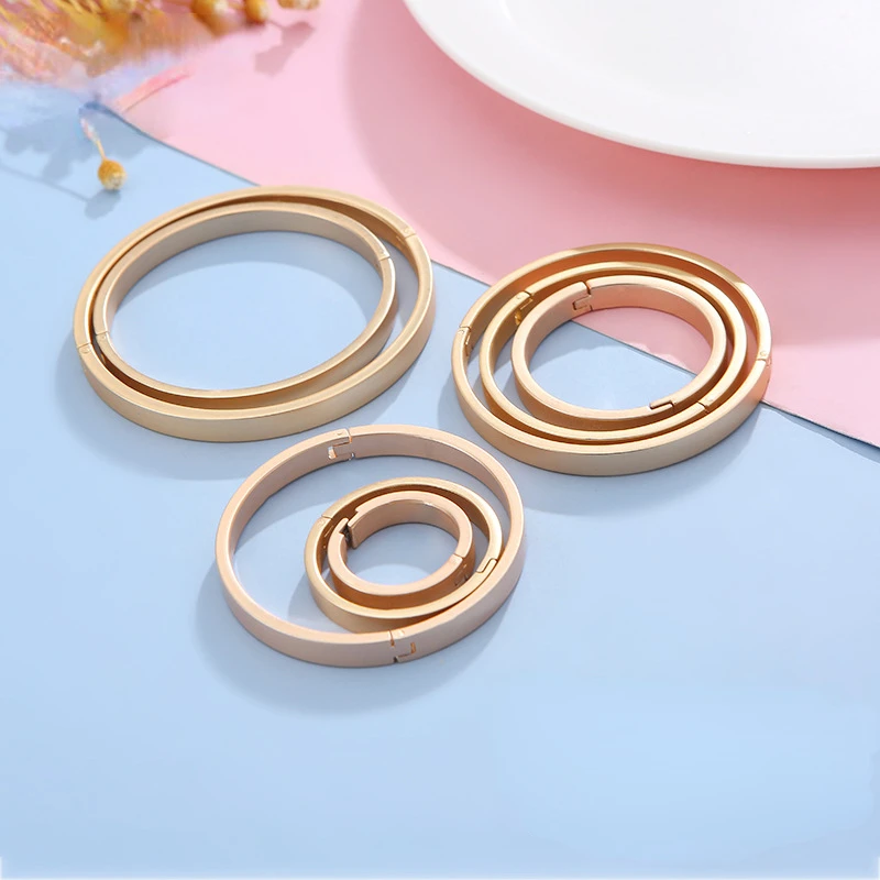 5pcs Metal Desk Calendar Ring Calendar Binder Loose Leaf Notebook Open Ring Metal Binding Circle Book Binding Supplies Binders
