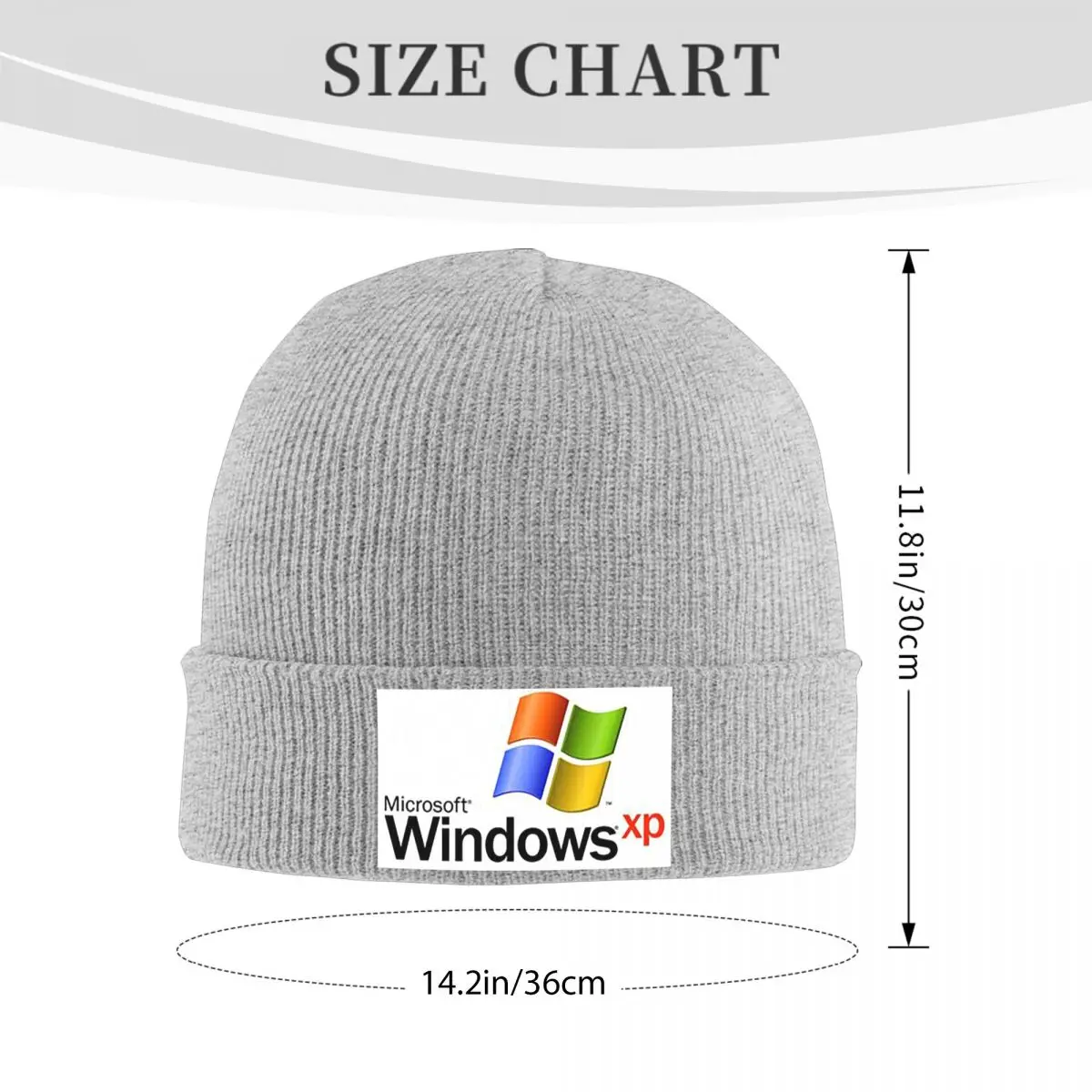 ويندوز XP قبعة محبوكة دافئة الهيب هوب بونيه قبعة الخريف الشتاء في الهواء الطلق بيني القبعات للرجال النساء الكبار