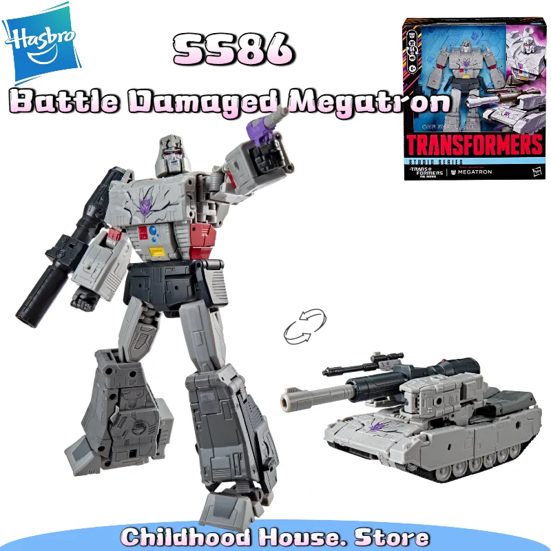 Hasbro Transformers Studio Series SS86 Megatron Dañado en la Batalla, Figura de Acción Coleccionable de la Clase Leader, Edición Limitada del 40 Aniversario