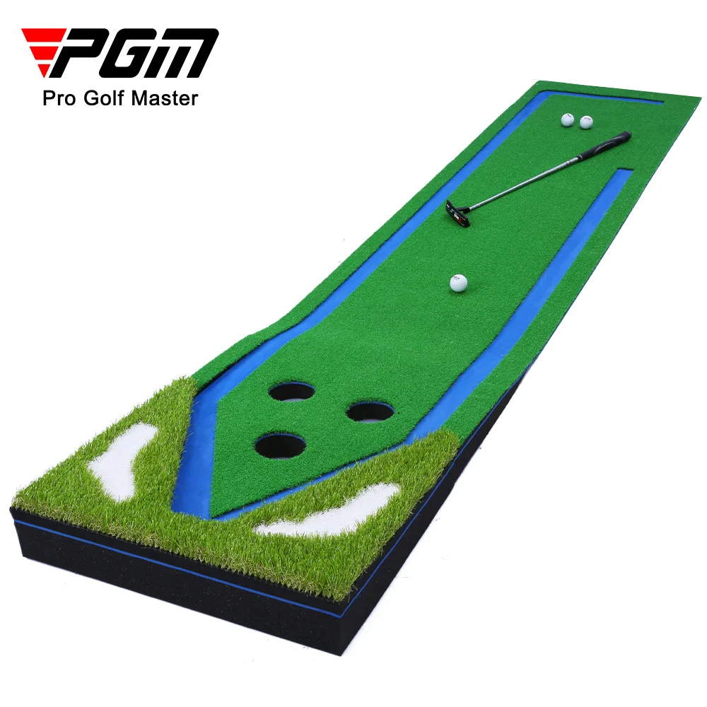 

PGM Indoor Golf Green Practice Tool Home Style Office Putter Training Multi Hole Simulated Lawn