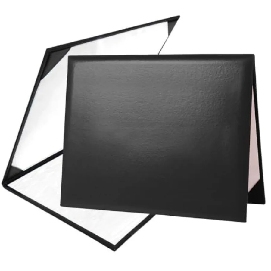 

Diploma Cover 8.5" x11" Diploma Holder of Graduation Leatherette Padded Certificate Tent Style