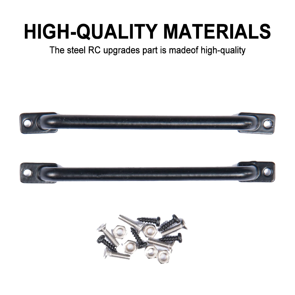 Aluminum Alloy 1/10 Shell Handrail RC Upgrade Part 2pieces Sturdy Rc Shell Handrail For Axial SCX10 RC Car Part